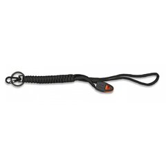 Breloc paracord cu fluier negru