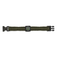 Brățară paracord cu busolă olive