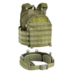 Vestă tactică port-plăci DEFCON5 olive