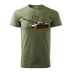 Tricou cu motiv TANK T-55 olive