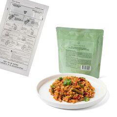 Mâncare MRE gata cu încălzire Pui cu legume wok și orez