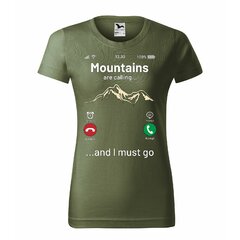 Tricou damă Munții mă cheamă olive