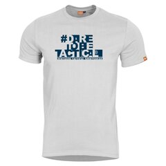 Tricou Pentagon Dare to be tactical alb