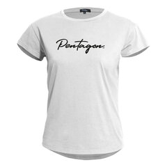 Tricou damă Pentagon Calligraphy alb