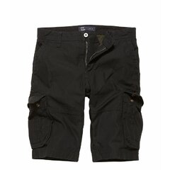 Pantaloni scurți Vintage Industries Rowing negri