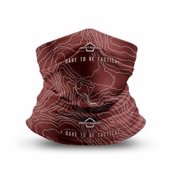 Eșarfă multifuncțională Pentagon Skiron Topographic Map roșie