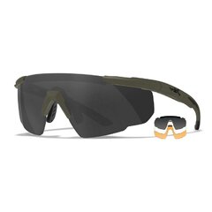 Ochelari tactici WileyX Saber Advanced OD Green smoke/clear/rust