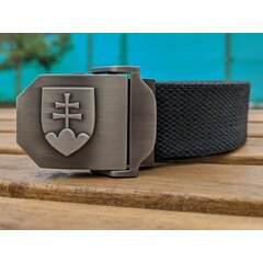 Curea 3D cu Stema Slovaciei neagră