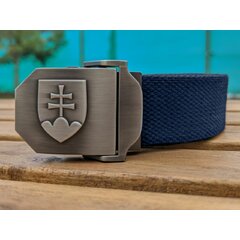 Curea cu stema Slovaciei 3D navy blue