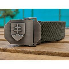 Curea 3D cu stema Slovaciei ranger green