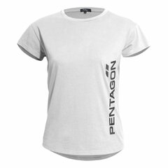 Tricou damă Pentagon Vertical alb