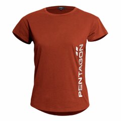 Tricou damă Pentagon Vertical Maroon Red