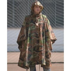 Poncho Mil-Tec Rip/Stop woodland