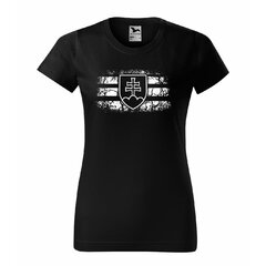 Tricou damă emblemă Slovacia negru