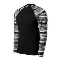 Bluză LS model combinat camouflage grey XXXL