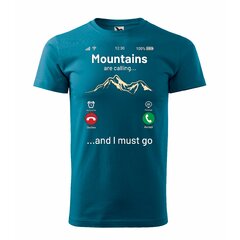 Tricou Mountains are calling albastru