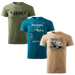Tricou set promoțional 3x - Mountains are calling + Army + V3S