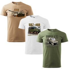 Set promoțional 3x tricouri - Tank + V3S + UAZ