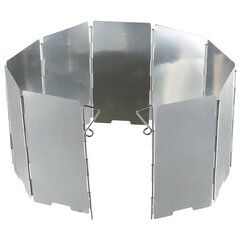 Paravânt pentru arzătoare de camping, 9 panouri, 65x13cm